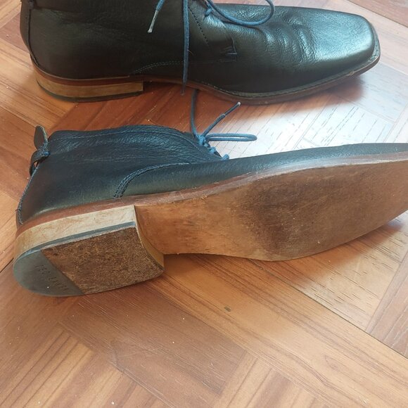 Ted Baker Men’s Black Leather Chukka Boots – Size 9 - Picture 6 of 6